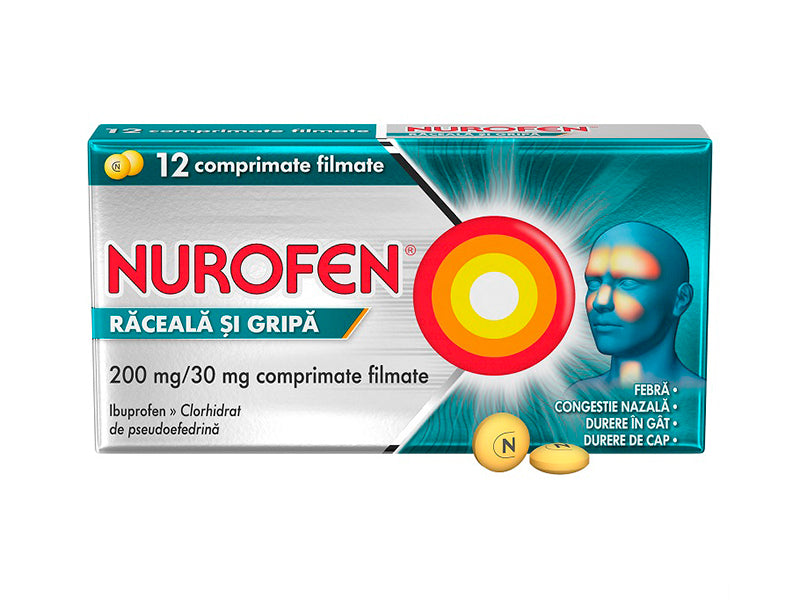 Nurofen raceala si gripa comp.film.