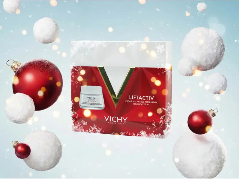 Vichy Trusa XMAS 2024 Liftactiv HA crema ten uscat 50ml