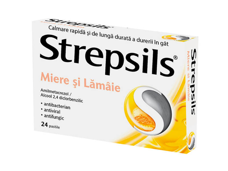Strepsils Miere Lamaie pastile