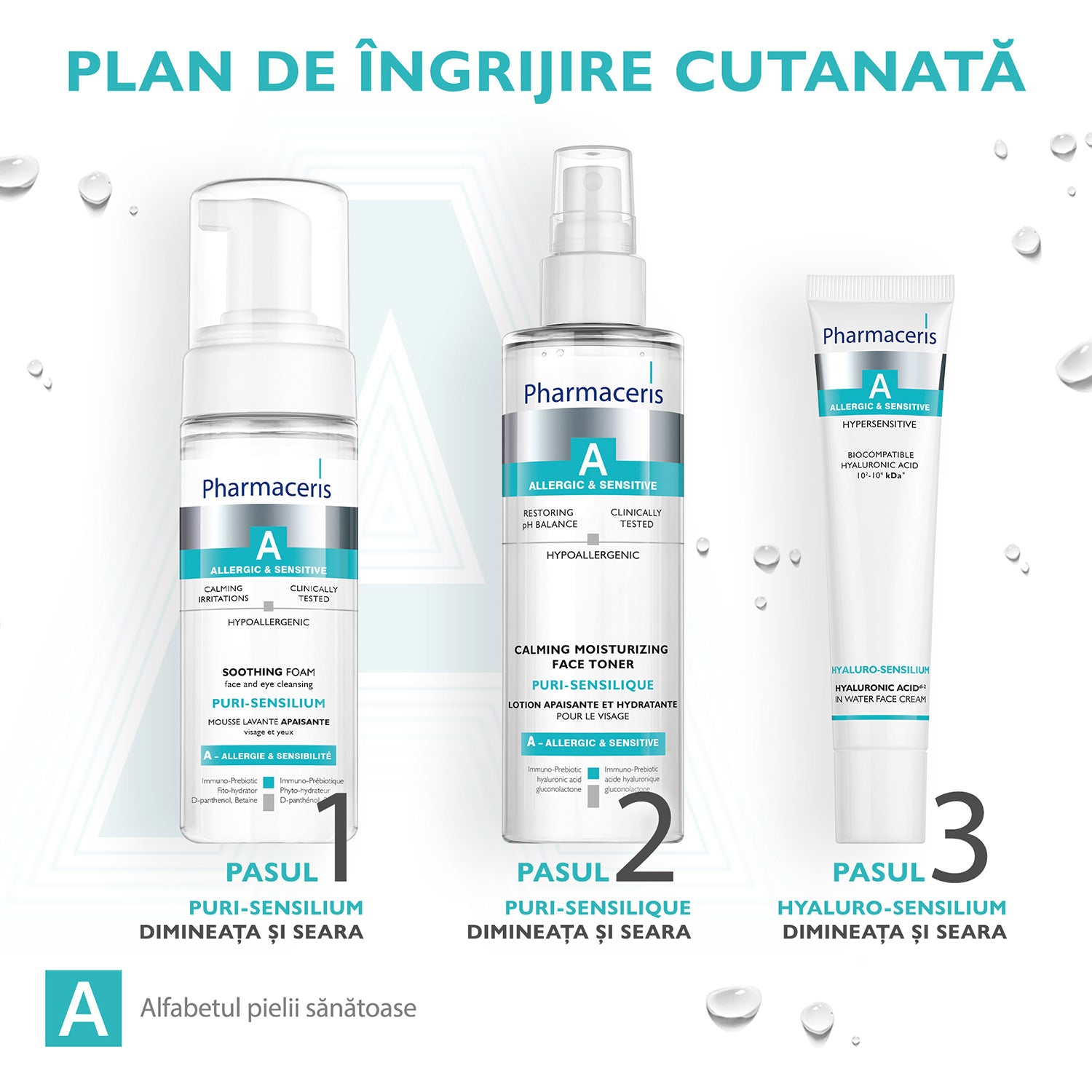 Pharmaceris A Puri-sensilium Spuma delicata de curatare 150ml E1635l