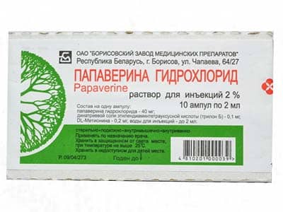 Papaverin c/h 2% sol.inj. 2ml