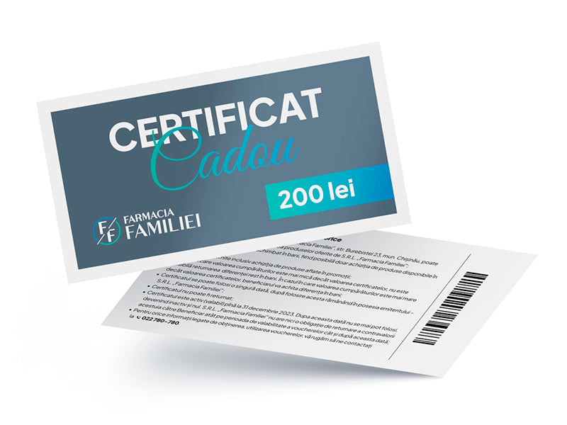 Certificat cadou 200 lei
