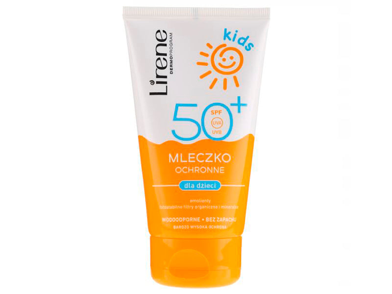 Детский солнцезащитный лосьон Lirene с защитой от солнца SPF50+ 150мл E3152
