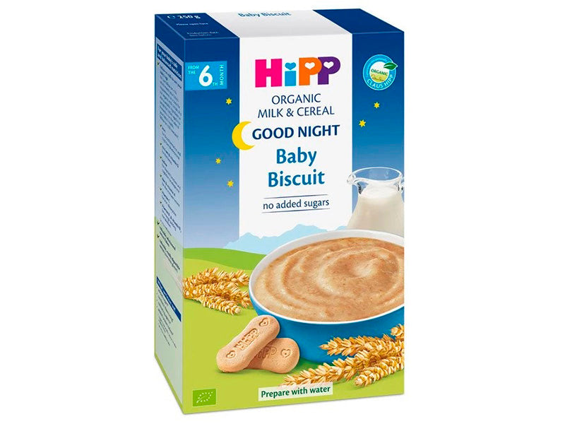 Каша Hipp 2965 Органическая молочная "Спокойной ночи" с печеньем для детей (6 месяцев) 250г