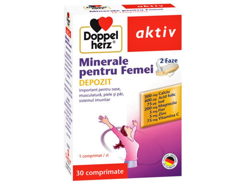 Doppelherz Aktiv Minerale p/u femei comp.