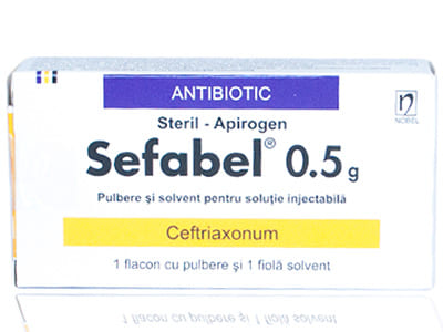 Sefabel 0.5g pulb+splv./sol. inj. 2ml