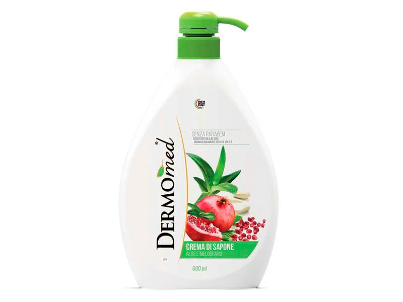 Dermomed Sapun-crema lichid Aloe Pomgranate cu dozator 600ml