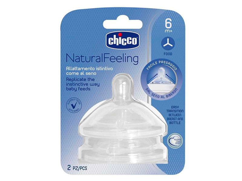 Chicco tetina silicon NaturalFeeling,flux pt mancare 6+luni