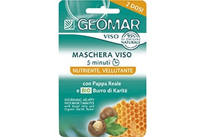 Geomar Masca p/u fata Nutritiva cu laptisor de matca si unt karite 2x7.5ml