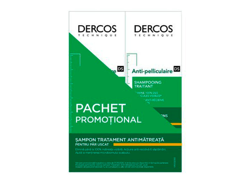 Vichy Dercos Bipack Sampon Antimatreata par uscat 200ml 1+1 (-50%)
