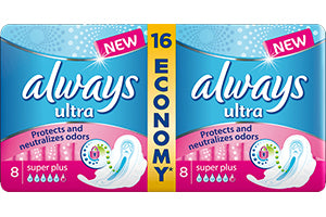 Always Absorb. Ultra super plus duo