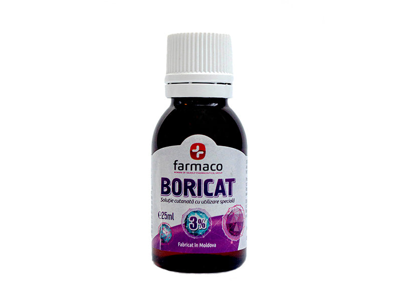 Boricat solutie cutanata 3% 25ml