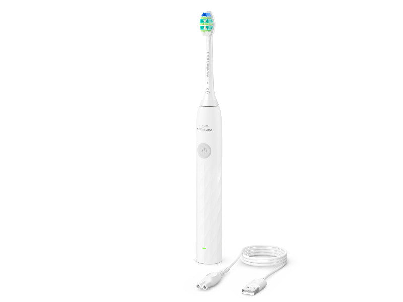 Philips Sonicare Электрическая зубная щетка 1100 HX3901/01, белая