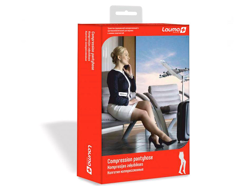 Компрессионные колготки Lauma Medical с закрытым носком, натуральный цвет 4K