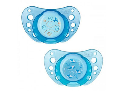 Chicco suzeta Physio Air Blue latex 6-16M, 2buc 7502221