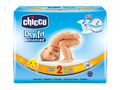 Chicco Scutece MINI N2 (3-6 Kg) 25 buc 83810