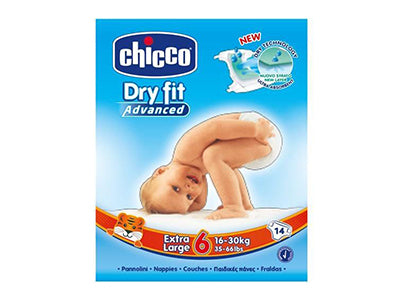 Chicco Scutece Extra Large N6 (16-30 Kg) 14 buc 83850