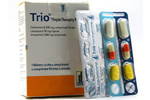 Trio Thriple Therapy package 500mg+30mg+1000mg comp.film.