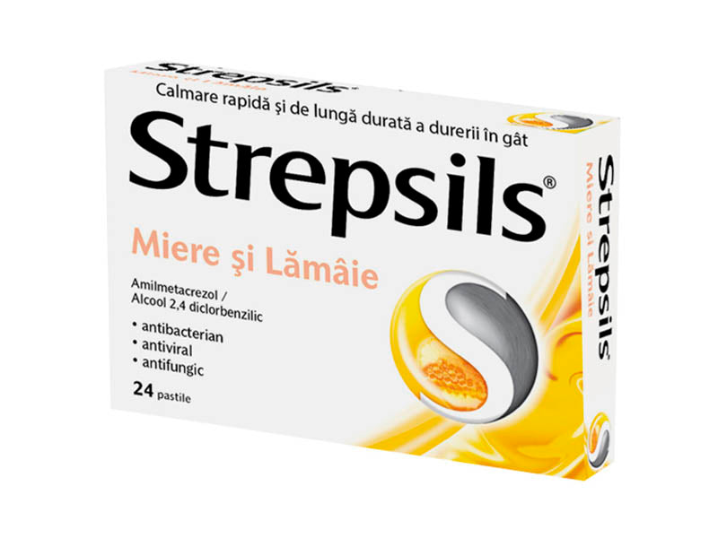 Strepsils Lamaie pastile f/zahar