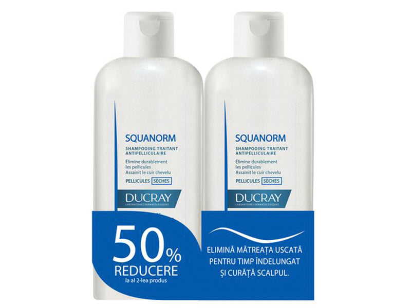 Ducray Sampon Squanorm matreata grasa 200ml 1+1 (-50%)