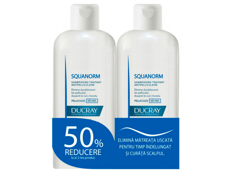 Ducray Sampon Squanorm matreata uscata 200ml 1+1 (50%)