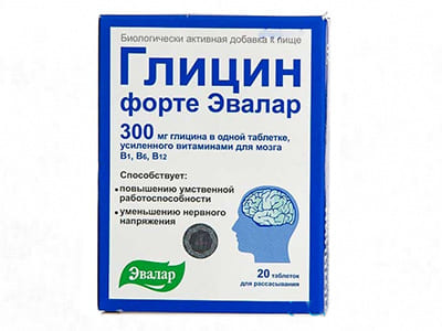 Evalar Glicin forte 300mg