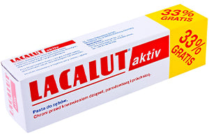 Lacalut Pasta de dinti Activ 75ml+33% gratis