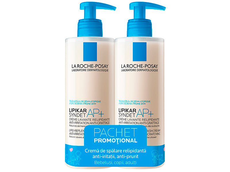 La Roche Posay Lipikar Syndet AP+ crema de curatare 400ml 1+1