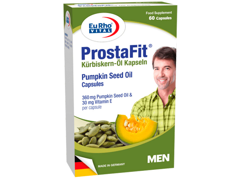 ProstaFit EuRho Vital  Ulei seminte de Dovleac 360mg + Vitamina E 30mg