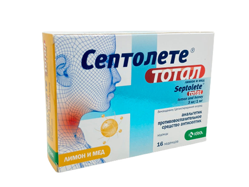 Septolete Total Lemon& Honey 3mg/1mg comprimate