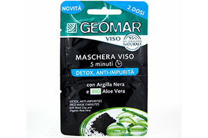 Geomar Masca p/u fata Detoxifianta cu Argila negra si Aloe Vera 2x7.5ml