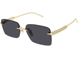 Ochelari de soare Cartier Clash CT0545S-002/58-16-140, 2025, din Metal, p/u femei