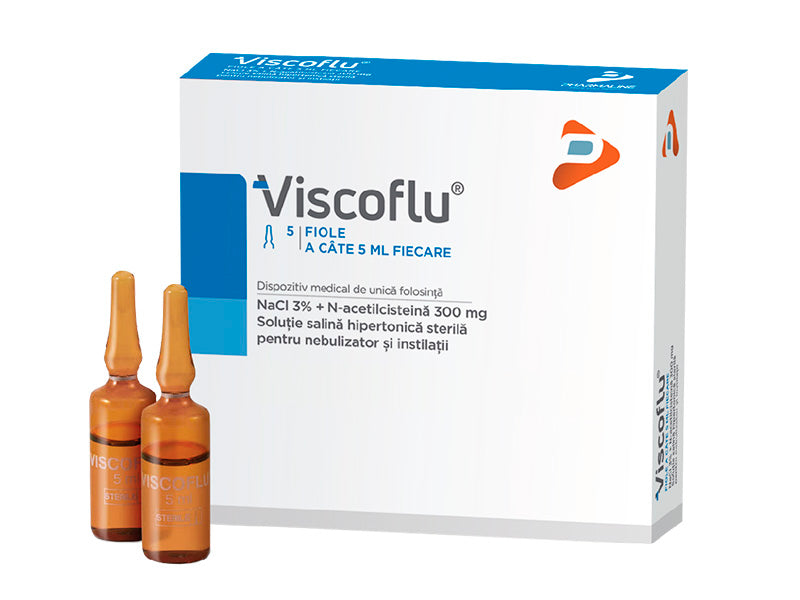 Viscoflu 300mg sol.sterila hipertonica p/u inhal./unidose 5ml