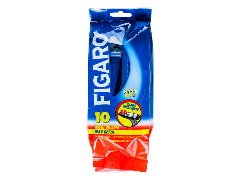 Figaro Aparat p/u ras de unica folosinta cu 2 lame 10 buc