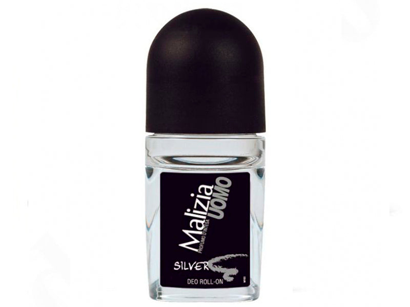 Malizia Uomo Deodorant Roll-on p/u barbati Silver 50ml