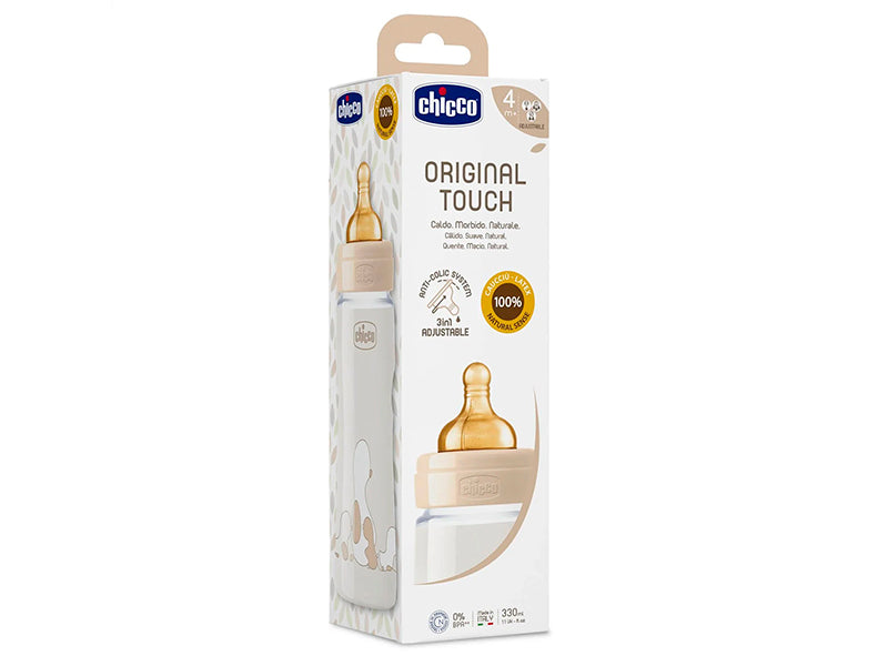 Chicco Biberon Original Touch new- tetina din latex Unisex 330ml