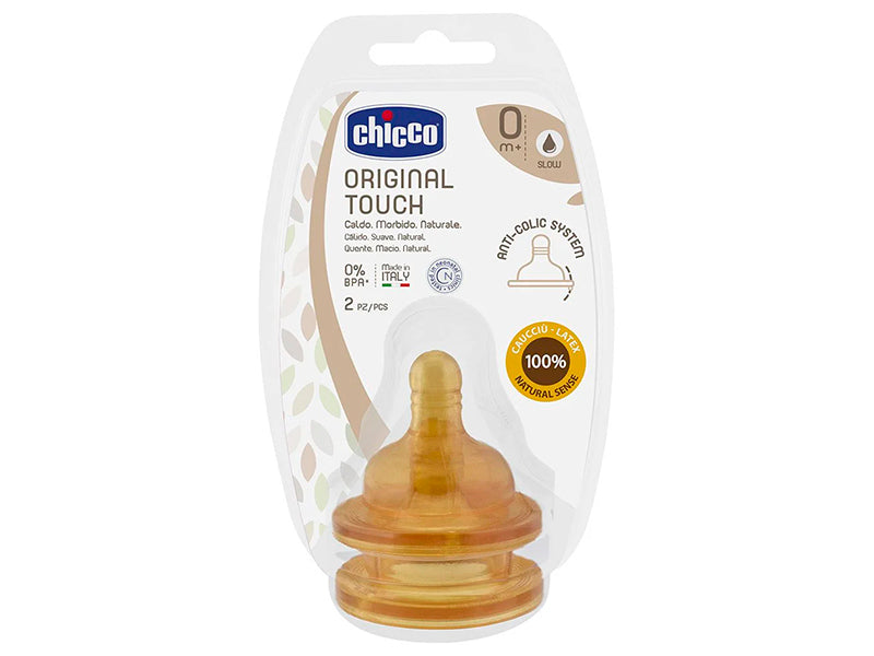 Chicco Tetina Original Touch 0M+ flux normal Latex