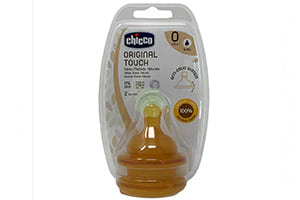 Chicco Tetina Original Touch 0M+ flux normal Latex 2buc 27810