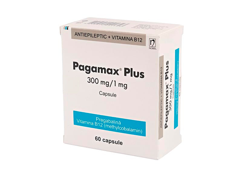 Pagamax Plus 300mg/1mg caps.