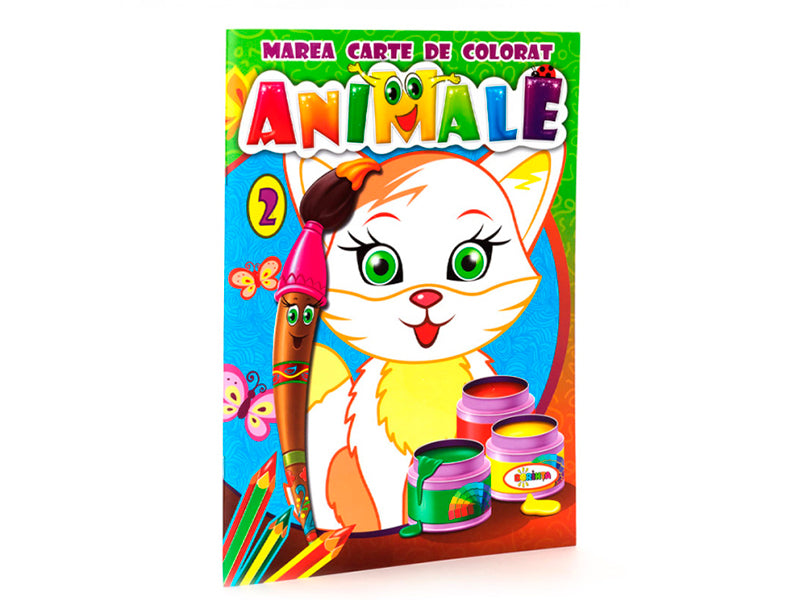 Carte mare de colorat animale 2
