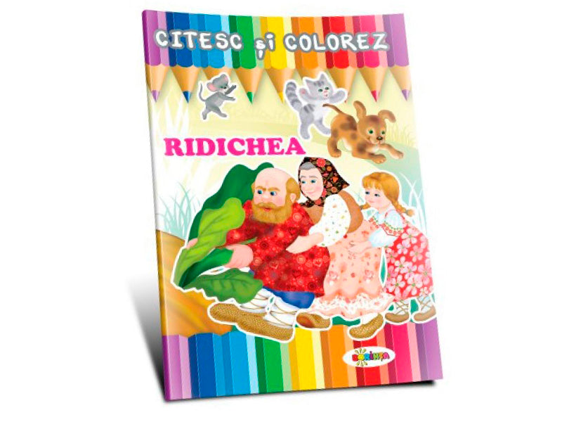 Carte citesc si colorez ridichea