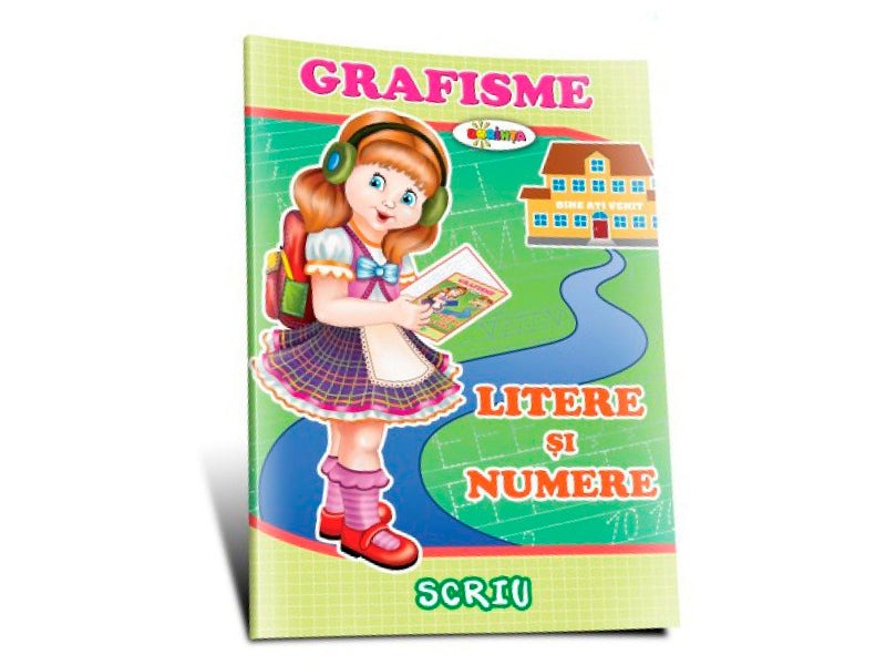 Carte Grafizme cu litere si numere 5+