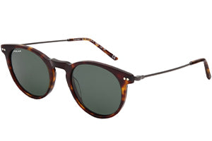 Ochelari de soare cu husa POLAR York col. 428 Polarized, din acetat-metal, shiny havana