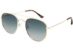 Ochelari de soare cu husa POLAR Dakota col. 02 Polarized, din metal, shiny gold