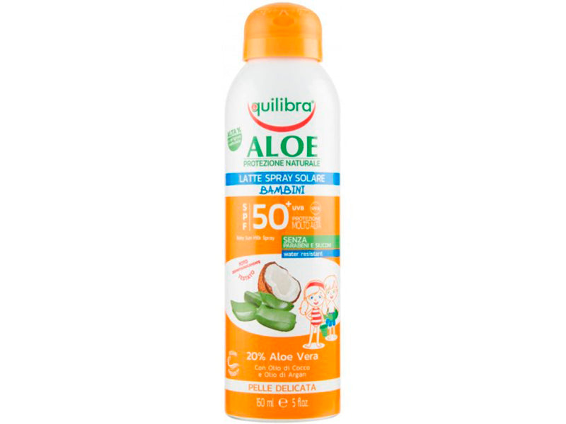 Equilibra Aloe ProSun-UV Laptisor Spray protectie solara copii SPF50+ 150ml