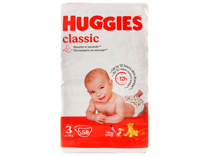 Huggies 3 Classic 4-9kg N58