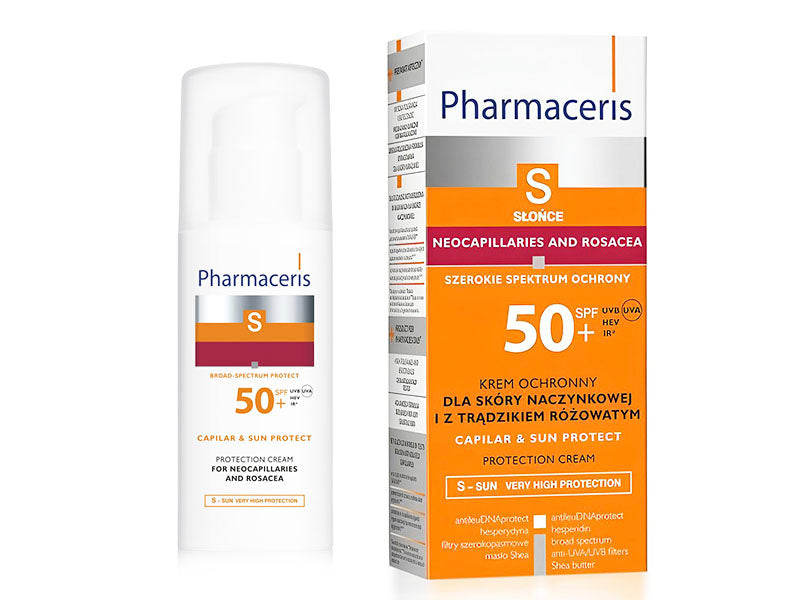 Pharmaceris S Sun Protective Capillary крем для лица SPF50+ 50мл E14904