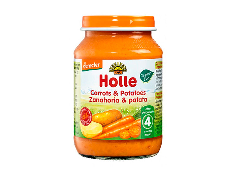 Пюре Holle из моркови и картофеля (с 4 месяцев) 190г 