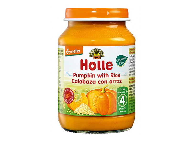Holle piure de dovleac si orez (4 luni+) 190g
