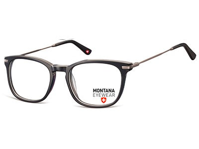 Rama optica Montana MA64 din acetat, black/matt gunmetal + husa